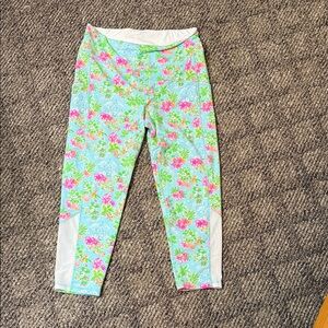 Lilly Pulitzer x Disney Mickey Mouse Floral Leggings - Blue, Pink, Green